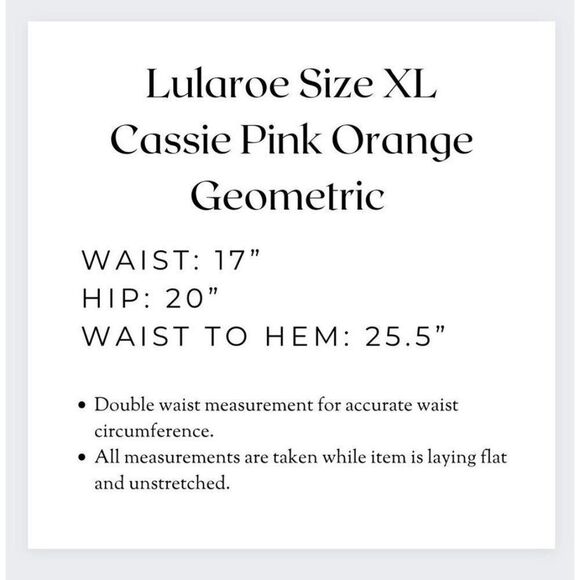 Lularoe Size XL Aztec Tribal Geometric Cassie Skirt Blue Orange Southwestern - Picture 10 of 10